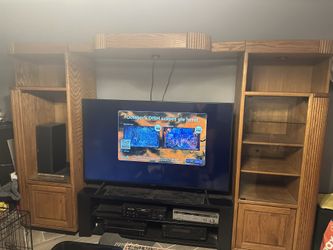 oak entertainment center