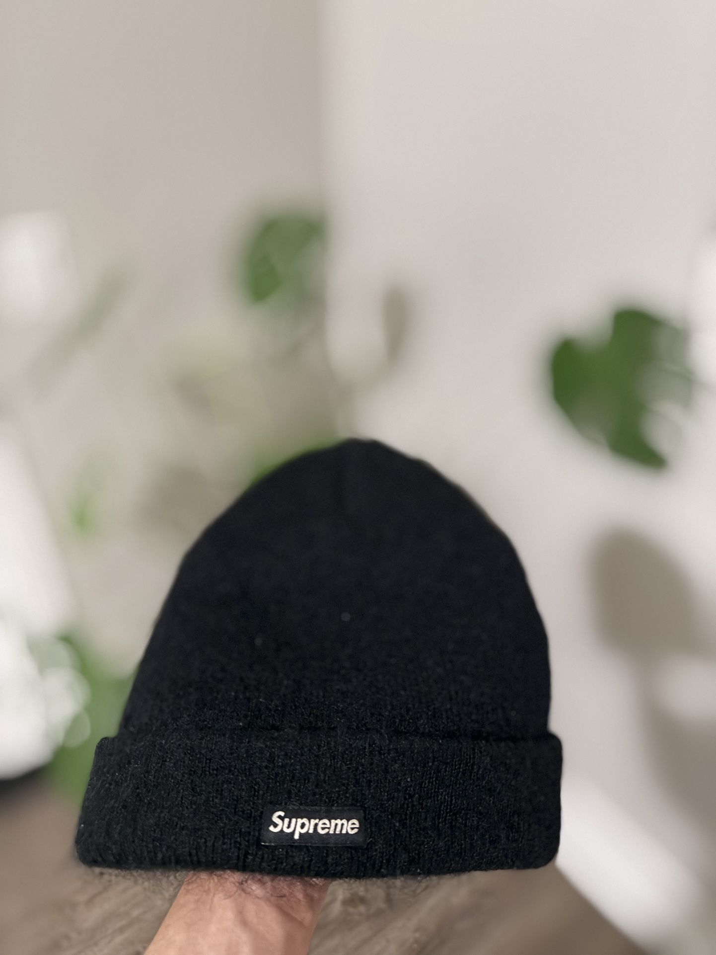 Supreme Mohair Black Beanie Used 3x Only