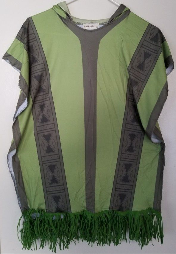 Encanto Bruno Green Poncho - Size 7