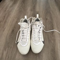 Nike Huarache 9 Elite LAX Lacrosse Cleats Men 12 White Black FD0088-101 New