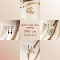 925 Sterling Sliver Earings 
