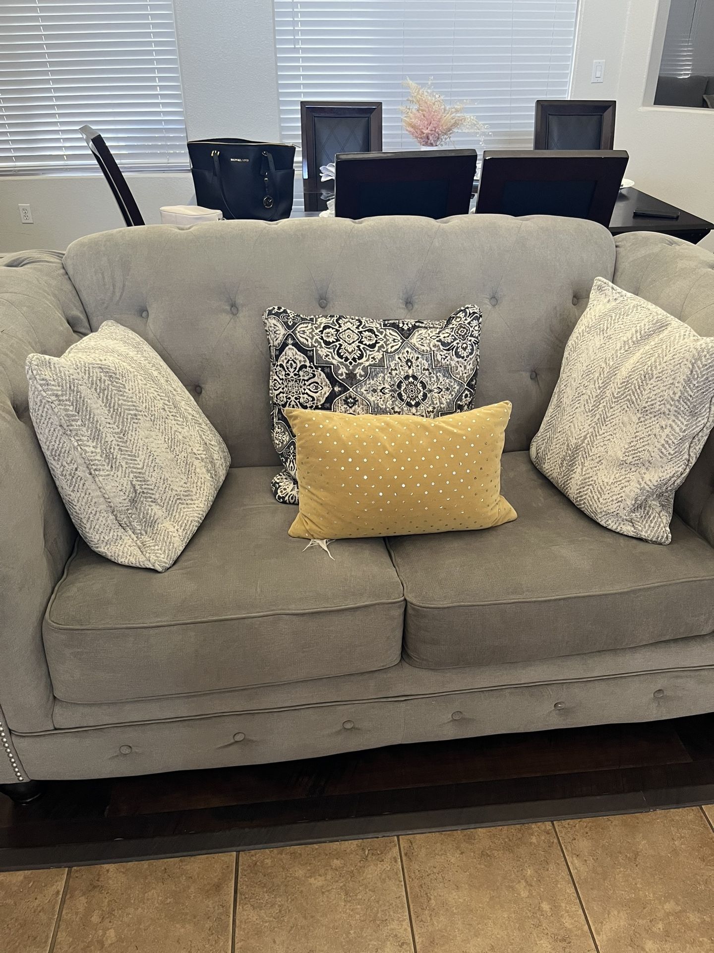 2 Light Grey Couch