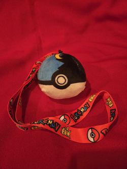 3" Pokémon Plush Ball With Lanyard