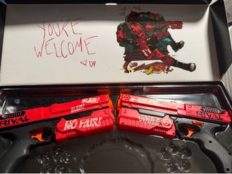 Dual blaster Nerf Rivals deadpool