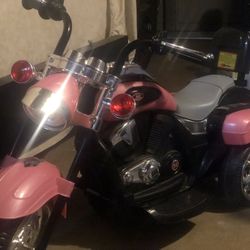 Pink Motorcycle Power Wheels  