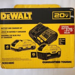 New DEWALT Battery And Charger Kit DCB2460C