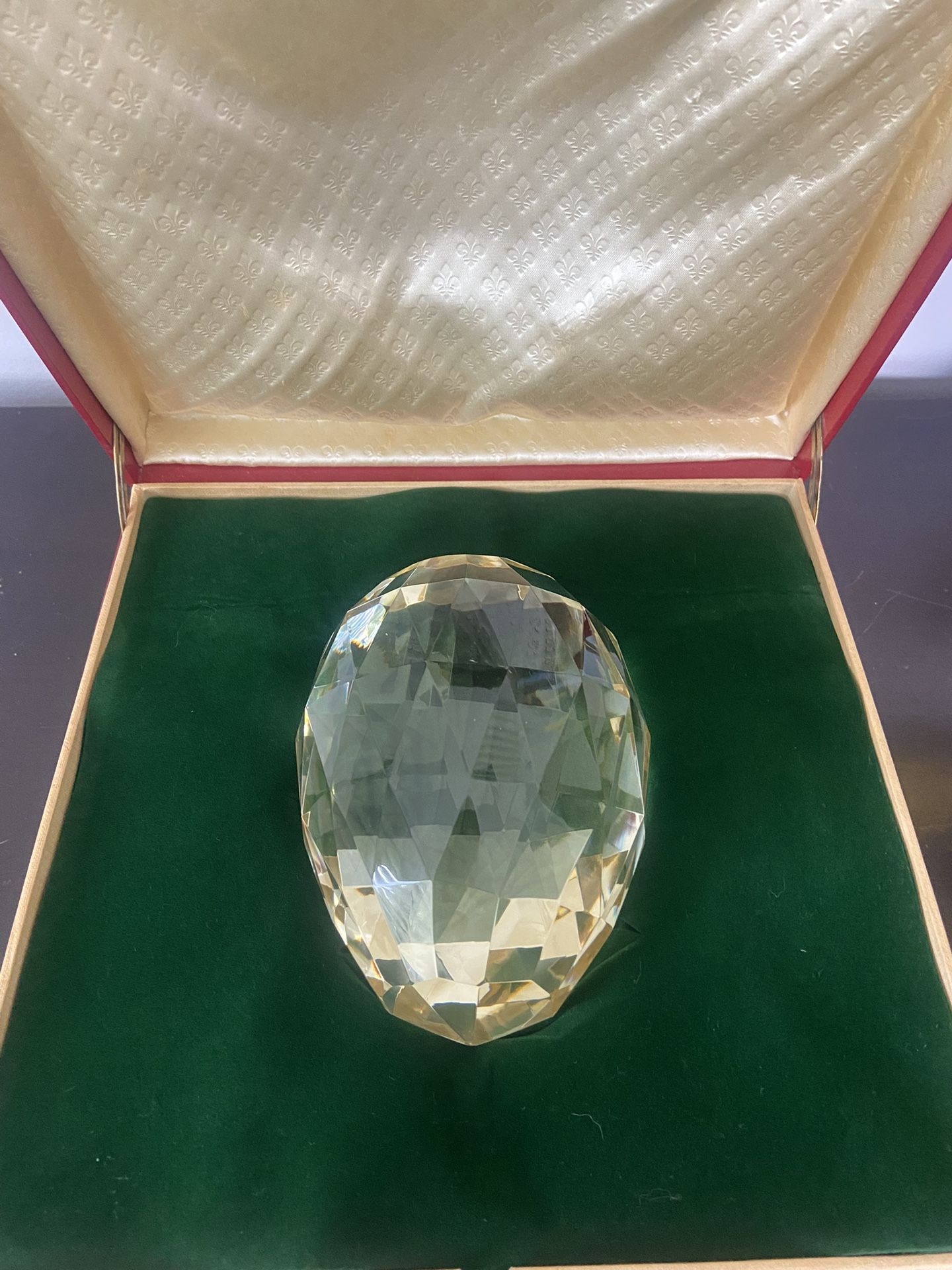 Vintage Large Citrine Egg ( L’Oeuf Imperial De Bragance