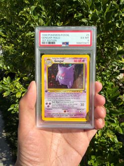 Gengar Holo 1st Edition PSA 6 - Fossil (Cursed 666 cert🫣)