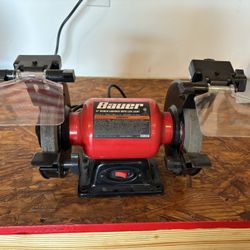 BAUER 6 in. Bench Grinder with LED Lights