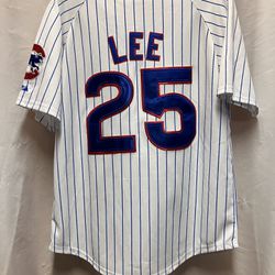 MLB Chicago Cubs #25 Derek Lee Majestic Authentic Embroidered Jersey