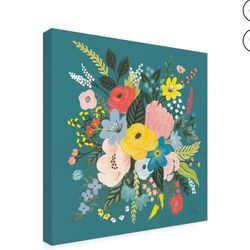 Modern floral Gallery-Wrapped Canvas Art