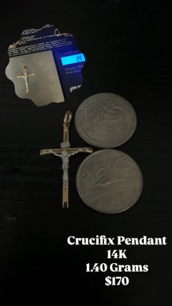 14K Crucifix Pendant