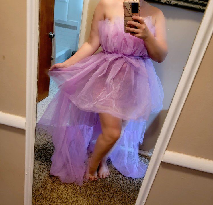 New Purple Tulle Skirt 