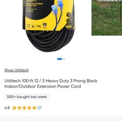 Heavy Duty 100’ Brand New Cord 