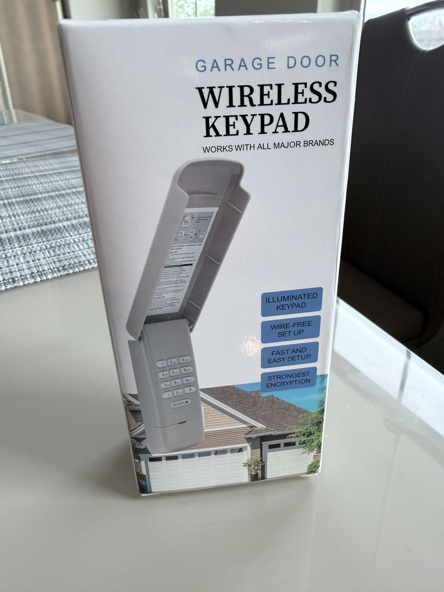 Garage Door Opener Keypad for Liftmaster Chamberlain Craftsman Openers, Replaces 877MAX G940EV-P2 878MAX 377LM 977LM 877LM 66LM, Purple Yellow Red Ora