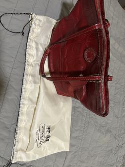 Red Coach Handbag