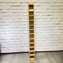 Vintage Ikea Narrow CD Tower Mug Shelf Knick Knack 7ft