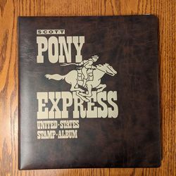 Pony Express Scott stamp album and collection