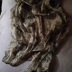 A Sexy Green,Tan & Black Women's Scarf 