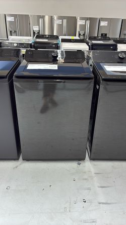 LG Black See-Through Lid Top Load Washer W/ Agitator WT8205CL At $500 Off MSRP!