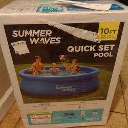 Summer Waves 10 Ft Swimming Pool Filter And Pump New 