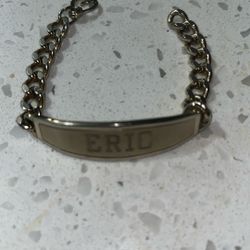 Vintage Spidel Name Bracelet, Eric