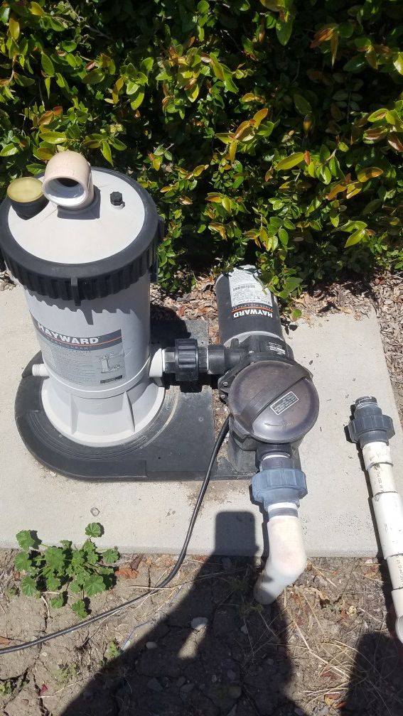 Swimming pool pump and filter