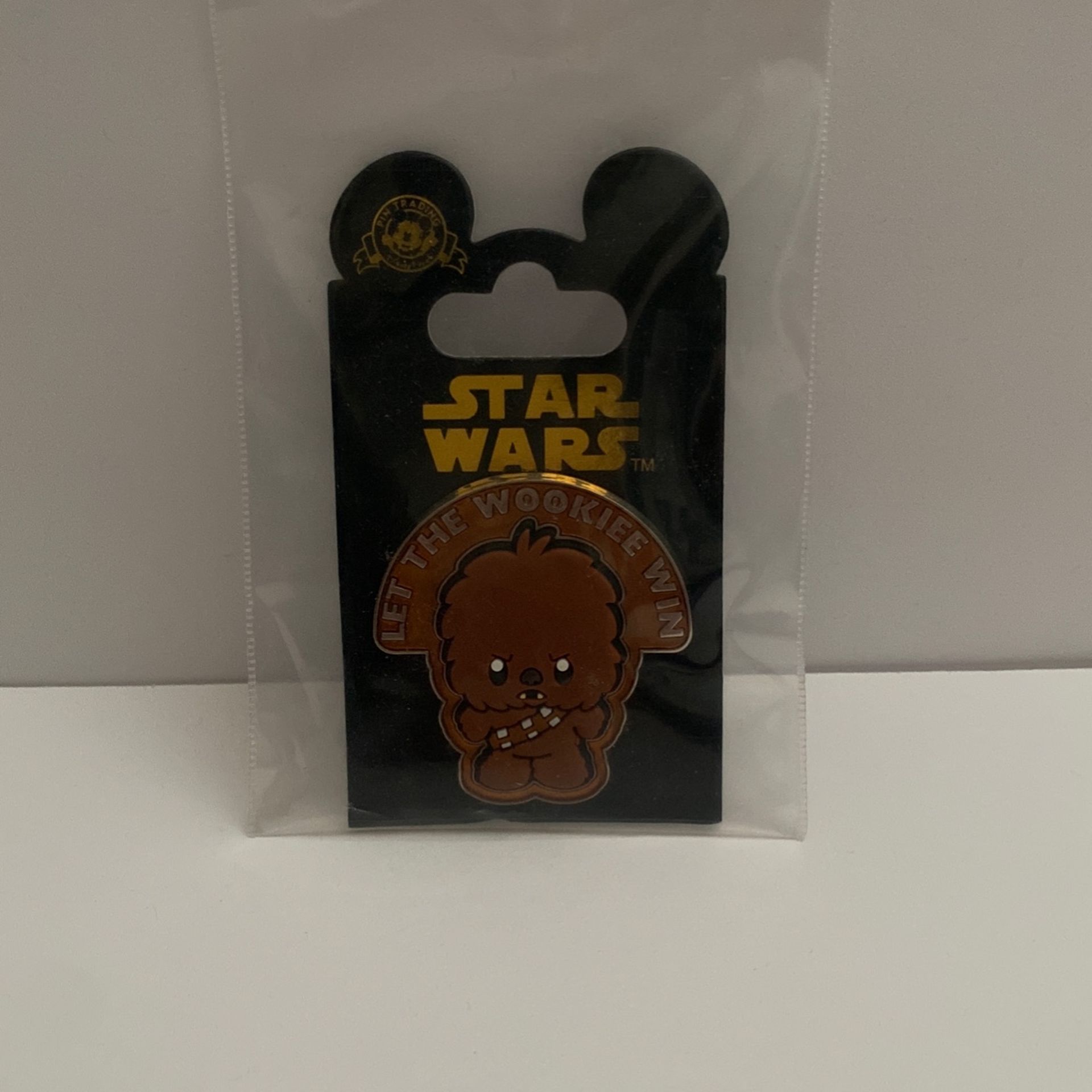 Disney Star Wars Let The Wookiee Win Trading Pin