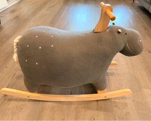 Crate and barrel kids rocking hippo rocker