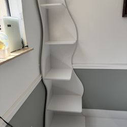 Tribesigns Corner Shelf 5-Tier Wall Bookshelf