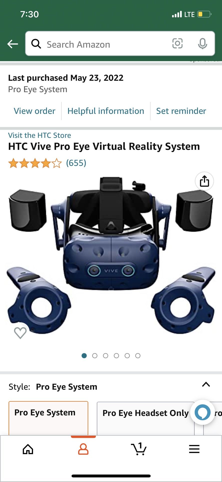 HTC Vive Pro Eye 2 VR Bundle