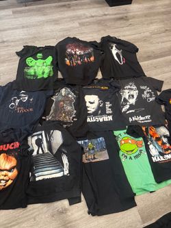 Kids Characters and Horror themed shirts and sweaters