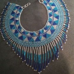Beaded Fringe Choker 