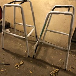 Pair Of New Black Bar Stool Bases 