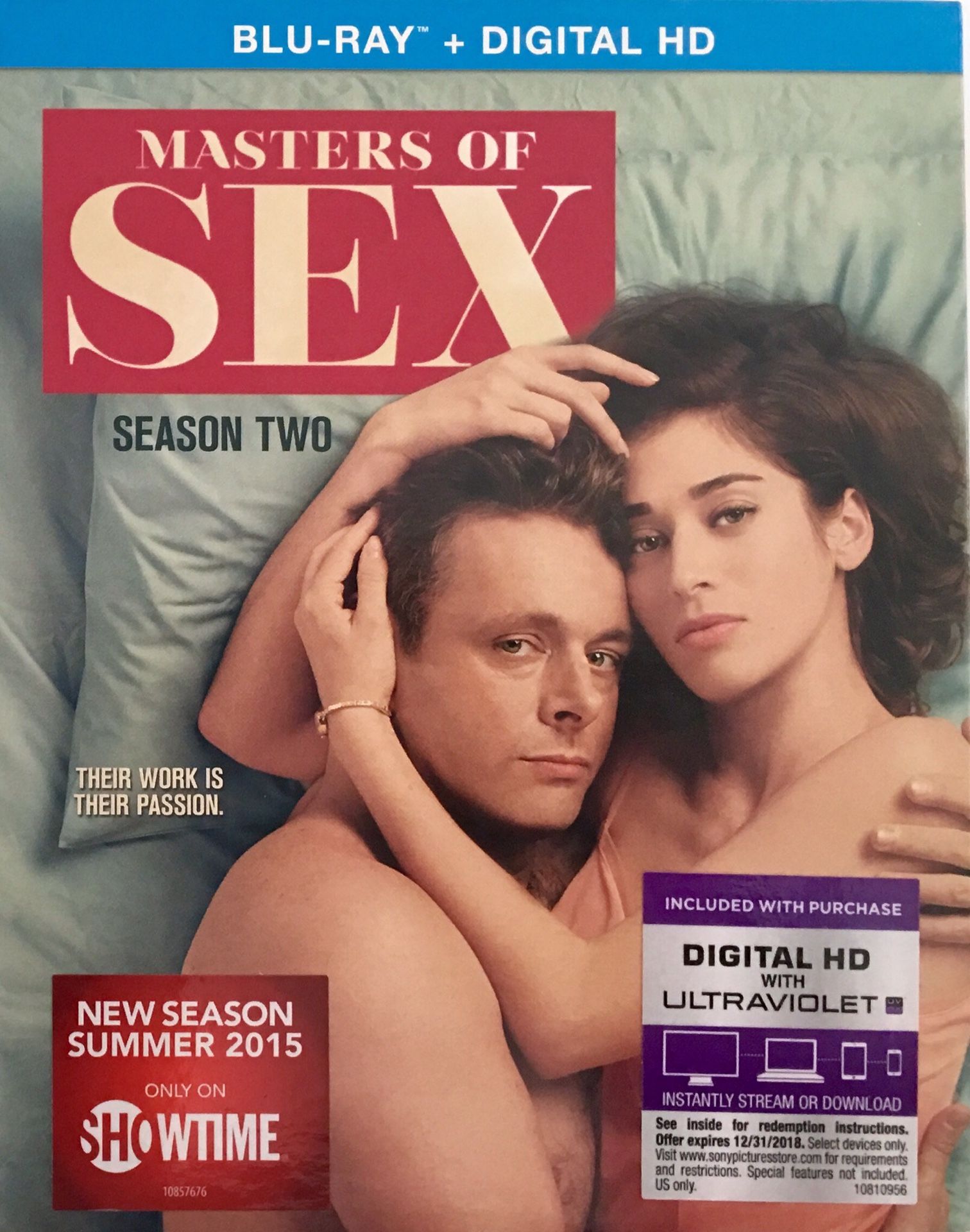 Master of Sex Blu-ray and Digital HD Season 2 Brand New