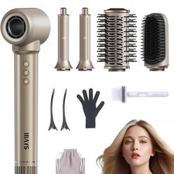 5 in 1 Hair Styler & Hair Dryer Brush, High-Speed Airwrap withFrizz-Free Styling Fast Drying Curling Straightening, Auto Wrap Hot Air Styler