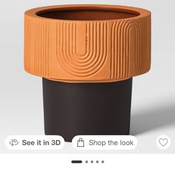 Arches Indoor Outdoor Planter Pot 8.25"x8.125...