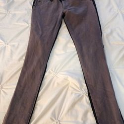 Ladies Juniors Hudson Vice Versa Collin Skinny Jeans Gray Black Sz 27