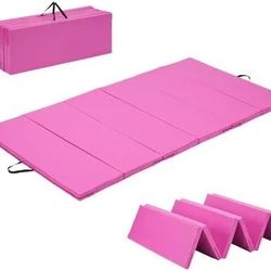 4'x8'x2" Gymnastics Gym Mat Folding PU Panel,for Exercise Tumbling Gym Aerobics Yoga Stretching Martial arts Fitness