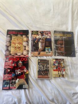 Lot of vintage sports magazines books