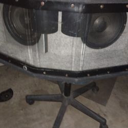 Dual Sub Box With 2  Speakers