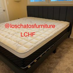 King size bed frame and mattress