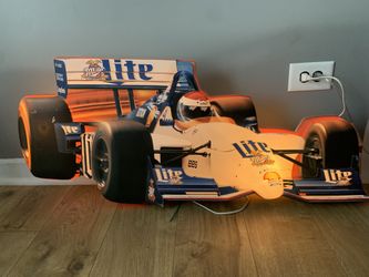 Miller Lite  Indy Car Lighted Beer Sign