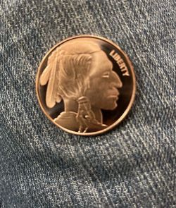 .999 FINE COPPER Buffalo Indian Head Coin
