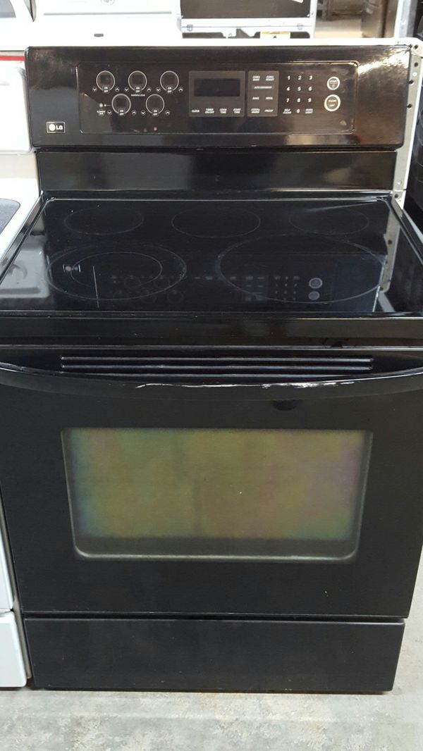 Lg Black Electric Gl Top Stove Liances In Columbus Oh Offerup