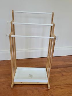 Honey Can Do 3-Tier Bamboo Bathroom Towel Rack