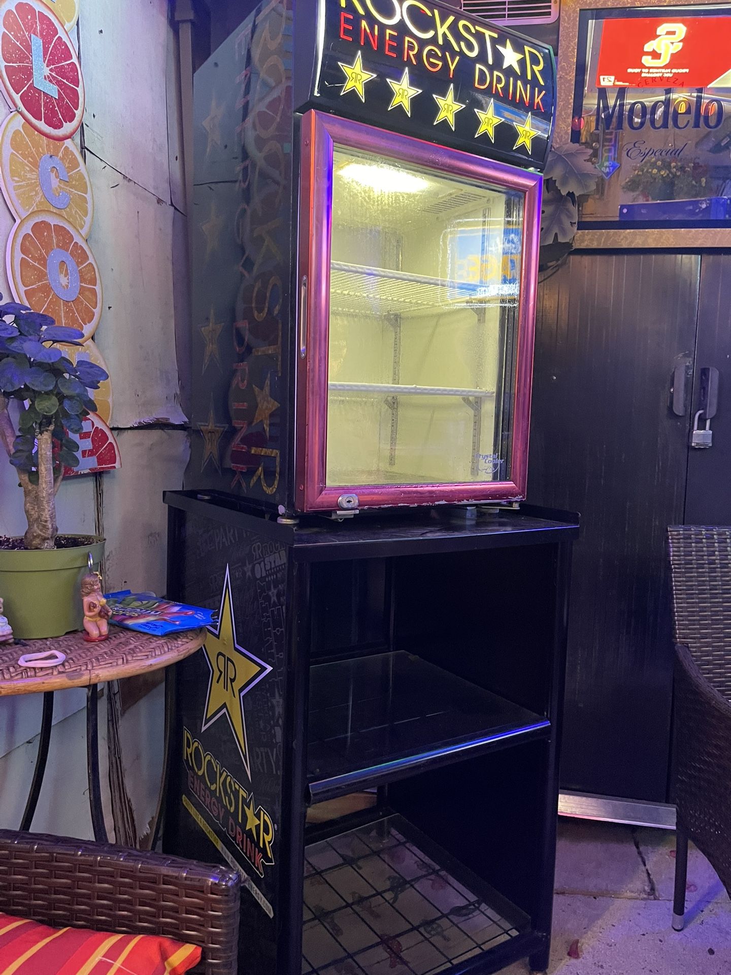 Rockstar Mini Fridge & Shelf Set
