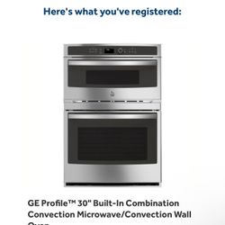 GE Profile 30" Built-In Combination Convection Microwave/Convection Wall Oven