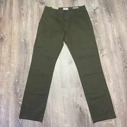 Goodfellow & Co The Every Wear Athletic Chino Pants SZ 32x32 Olive Green NWT