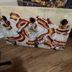 The 3 Hispanic Ladies Dancing Canvas Art West Nashville 